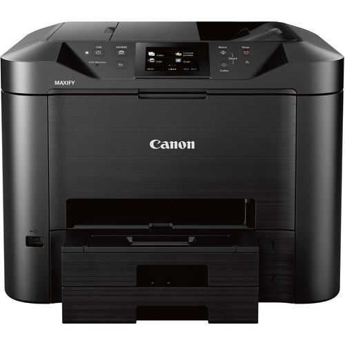 Canon MAXIFY MB5420 Wireless Inkjet Multifunction Printer - Color - Black - Copier/Fax/Printer/Scanner - 600 x 1200 dpi Print - Automatic Duplex Print - Up to 30000 Pages Monthly - Color Flatbed Scanner - 1200 dpi Optical Scan - Color Fax - Ethernet Ether