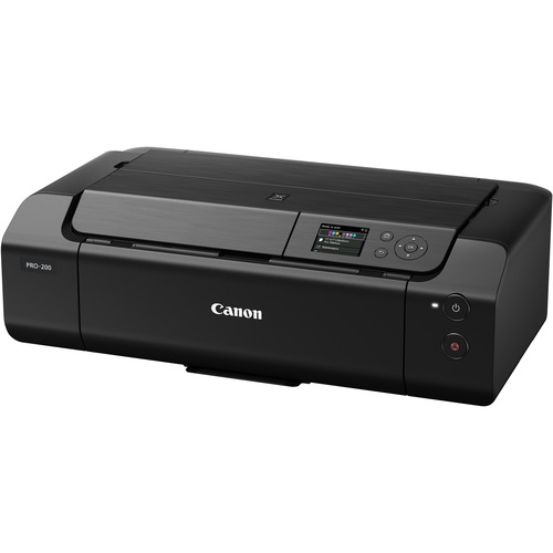 Canon PIXMA PRO-200 Desktop Wireless Inkjet Printer - Color - 4800 x 2400 dpi Print - Ethernet - Wireless LAN - Wireless PictBridge, Apple AirPrint, Mopria, Canon PRINT App, Canon Print Service Plug-in, Easy-PhotoPrint Editor App - Photo Print - Fast Ethe