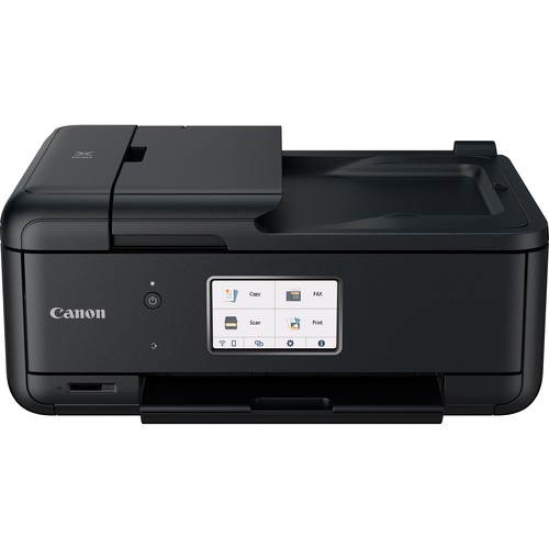 Canon PIXMA TR8620 Wireless Inkjet Multifunction Printer - Color - White - Copier/Fax/Printer/Scanner - 4800 x 1200 dpi Print - Automatic Duplex Print - Color Flatbed Scanner - 1200 dpi Optical Scan - Color Fax - Ethernet - Wireless LAN - Apple AirPrint, 