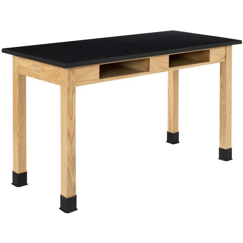 Diversified Spaces PerpetuLab Wooden Leg Science Table with Plain Apron - For - Table TopRectangle Top - Square Leg Base - 4 Legs - 500 lb Capacity x 54" Table Top Width x 24" Table Top Depth x 1.25" Table Top Thickness - 30" Height - Assembly Required - 