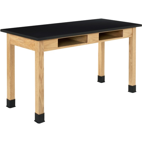 Diversified Spaces PerpetuLab Wooden Leg Science Table with Plain Apron - For - Table TopEpoxy Rectangle Top - Square Leg Base - 4 Legs - 500 lb Capacity x 54" Table Top Width x 24" Table Top Depth x 1" Table Top Thickness - 30" Height - Assembly Required