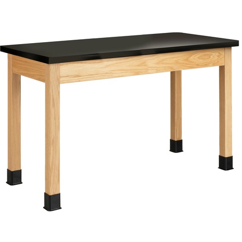 Diversified Spaces PerpetuLab Wooden Leg Science Table with Plain Apron - For - Table TopRectangle Top - Square Leg Base - 4 Legs - 500 lb Capacity x 48" Table Top Width x 24" Table Top Depth x 1.25" Table Top Thickness - 30" Height - Assembly Required - 