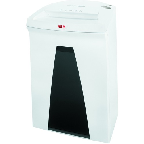 HSM SECURIO B24 - 1/32" x 3/16" + External Autom. Oiler - Continuous Shredder - Particle Cut - 4 Per Pass - for shredding Paper - 0.031" x 0.188" Shred Size - P-7/F-3 - 9.45" Throat - 9.20 gal Wastebin Capacity - White