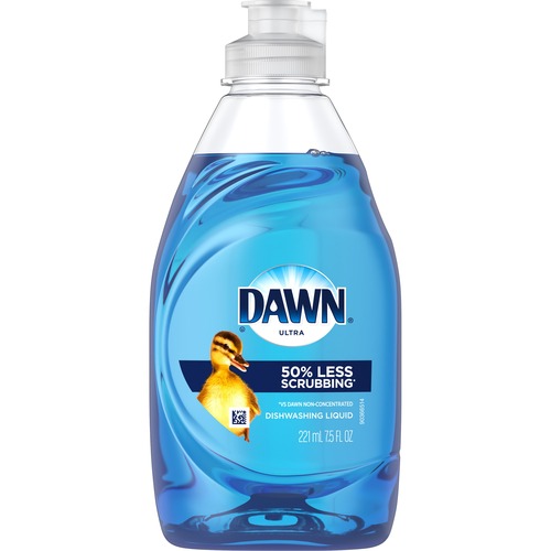 Dawn Ultra Dish Liquid Soap - Concentrate - 7.5 fl oz (0.2 quart) - Original Scent - 18 / Carton - Blue