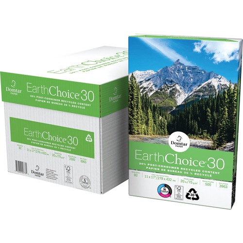 Spicers EarthChoice Multipurpose Paper - 92 Brightness - Ledger - 11" x 17" - 20 lb Basis Weight - Smooth - 500 / Pack - 500 ( - Ream per Case)FSC - ColorLok Technology