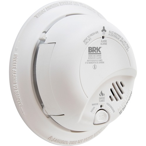 BRK Smoke/Co Combination Alarm - Wired - 120 V AC - 85 dB - Audible - Bracket Mount - Green