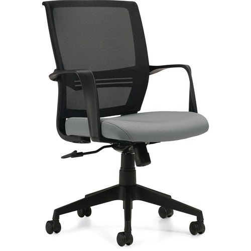 Offices To Go Safari Chair - Fabric Seat - Mid Back - Splash - Armrest