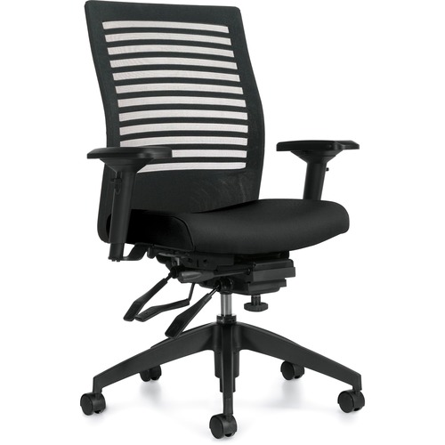 Basics Elora Chair - Fabric Seat - Mesh Back - Mid Back - Dance - Armrest