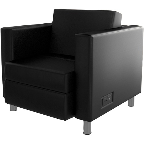 Global City Lounge Chair - 30" x 31" x 30" - Material: Vinyl - Finish: California Black