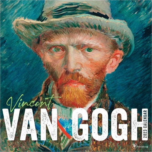 TF Publishing Art & Design Wall Calendar, 12" x 12", Van Gogh, January To December 2023 - Medium Size - Monthly - 12 Month - January 2023 - December 2024 - 1 Month Single Page Layout - 12" x 12" White Sheet - Stapled - White - Paper - Four M