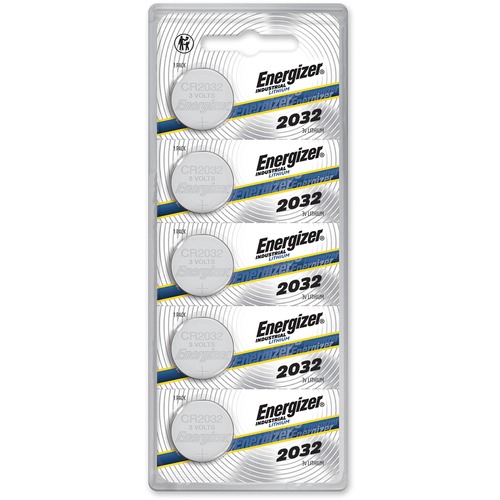 Energizer Industrial 2032 Lithium Battery 5-Packs - For Glucose Monitor, Laser Pointer, Digital Thermometer - CR2032 - 254 mAh - 20 / Box