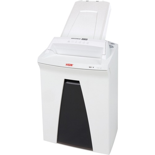HSM SECURIO AF300 L4 Micro-Cut Shredder with Automatic Paper Feed - Continuous Shredder - Micro Cut - 13 Per Pass - for shredding Paper, Staples, Paper Clip, Credit Card - 0.063" x 0.563" Shred Size - P-4 - 22.46 ft/min - 9.50" Throat - 9.25 gal Wastebin 