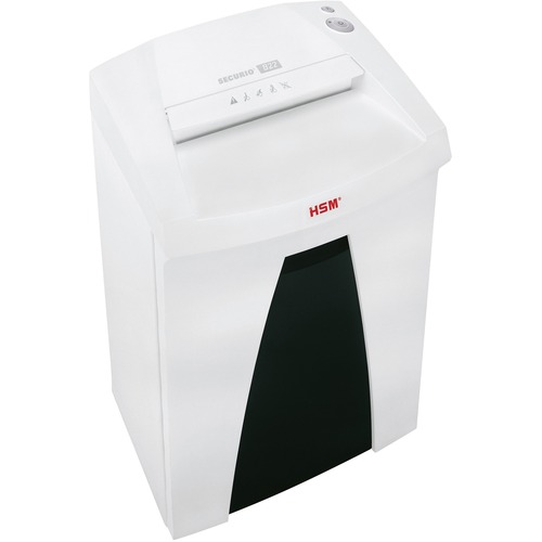 HSM Securio B22 Paper Shredder - Continuous Shredder - Strip Cut - 24 Per Pass - for shredding 3.5" Floppy Disk, Paper Clip, CD, DVD, Credit Card, Paper - 0.250" Shred Size - P-2 - 16 ft/min - 9.40" Throat - 440 W - White