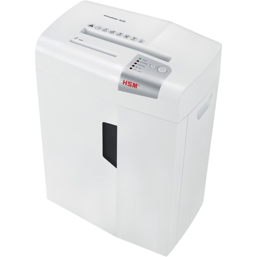 HSM shredstar X20 Cross Cut Shredder - Cross Cut - 20 Per Pass - for shredding Paper, CD, DVD - P-4 - 6.90 gal Wastebin Capacity - White