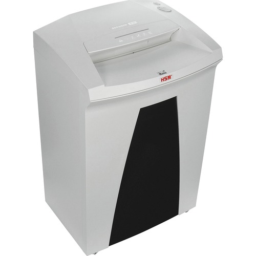 HSM Securio B32C Cross-cut Shredder - Continuous Shredder - Cross Cut - 19 Per Pass - for shredding Paper, CD, Credit Card, Paper Clip, DVD, Staples - 0.188" x 1.125" Shred Size - P-3 - 13 ft/min - 12.20" Throat - 21.70 gal Wastebin Capacity - 500 W - Whi