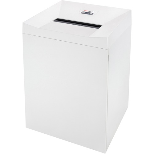 HSM Pure 830 Mobile Strip-cut Shredder - Strip Cut - 44 Per Pass - for shredding Paper, Staples, Paper Clip, CD - 0.125" Shred Size - P-2 - 19.50 ft/min - 39.60 gal Wastebin Capacity - 2087.96 W - White