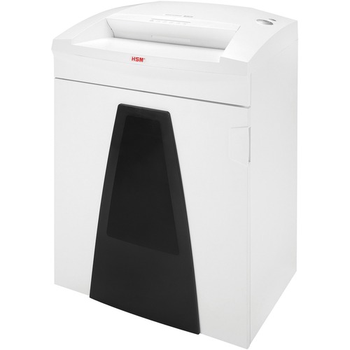 HSM SECURIO B35c L4 Micro-Cut Shredder - Continuous Shredder - Micro Cut - 18 Per Pass - for shredding Paper, Staples, Credit Card, Paper Clip - 0.563" x 0.063" Shred Size - P-4 - 15.75 ft/min - 34.30 gal Wastebin Capacity - 590 W - White