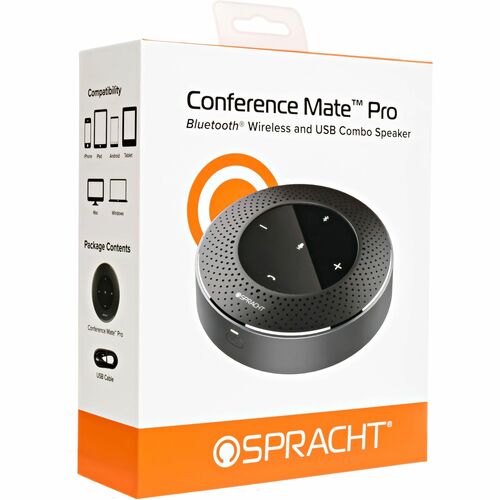 Spracht MCP4010 Speakerphone - Black - USB - Microphone - Black - 1 Pack