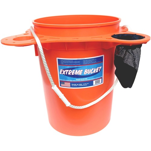 My Bucket Extreme Bucket - 5.50 gal - Plastic - Orange - 1 Each