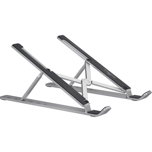 DURABLE Laptop Stand FOLD - Upto 15" Screen Size Notebook Support - Aluminum - Silver