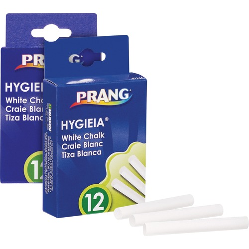 Prang Nontoxic Chalk Sticks - 3.3" Length - White - 2 / Bundle