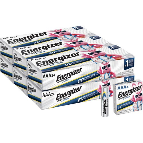 Energizer Industrial AAA Lithium Battery 4-Packs - For Construction, Facility Maintenance, Medical Center, Office, Classroom - AAA - 36 / Carton