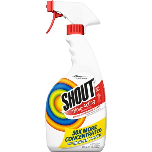 Shout Laundry Stain Remover - Concentrate - 1 Each - Color Safe, Washable, Refillable - Clear