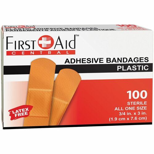 Pansements adh&eacute;sifs en plastique - First Aid Central