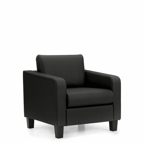 Offices To Go Suburb Chair - Black - Plush, Luxhide, Bonded Leather