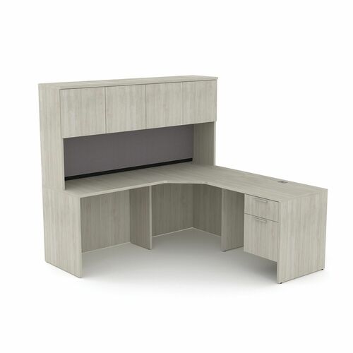 HDL Innovations Office Furniture Suite - Material: Laminate - Finish: Winter Wood = HTW829791