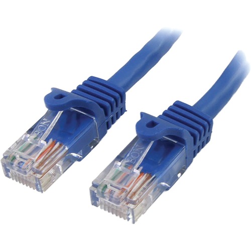 StarTech.com Cat.5e Network Cable - 15 ft Category 5e Network Cable for Network Device - First End: 1 x RJ-45 Network - Male - Second End: 1 x RJ-45 Network - Male - Blue - 1 Each = STC832137