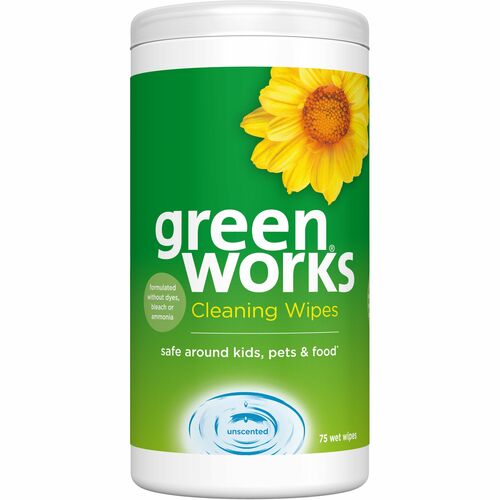 Green Works Cleaning Wipes, Simply Lemon