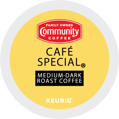 Community® Coffee K-Cup Café Special Coffee - Compatible with Keurig 2 Brewer, Keurig Brewer - Medium/Dark - 24 / Box