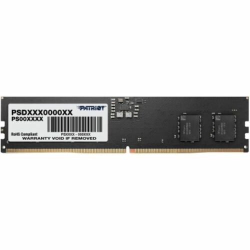 Patriot Memory Signature Line 16GB DDR5 SDRAM Memory Module - 16 GB (1 x 16GB) - DDR5 5200/PC5-41600 DDR5 SDRAM - 5200 MHz - CL42 - 1.10 V - Unbuffered - 288-pin - DIMM