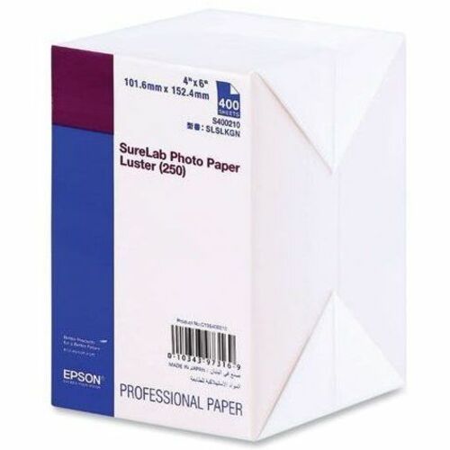 Epson Photo Paper - 4" (101.60 mm) x 6" (152.40 mm) - Luster - 400 Sheet