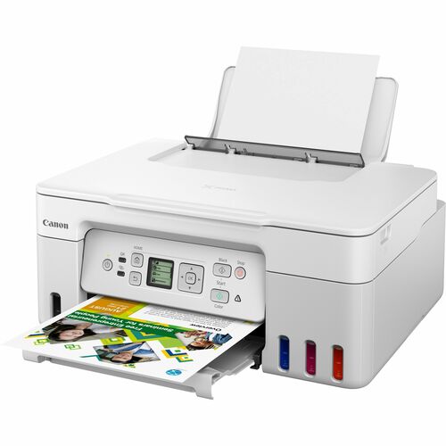 Canon PIXMA G3270 Wireless Inkjet Multifunction Printer - Color - White - Copier/Printer/Scanner - 4800 x 1200 dpi Print - Up to 3000 Pages Monthly - Color Flatbed Scanner - 600 x 1200 dpi Optical Scan - Wireless LAN - Apple AirPrint, Mopria, Canon PRINT 