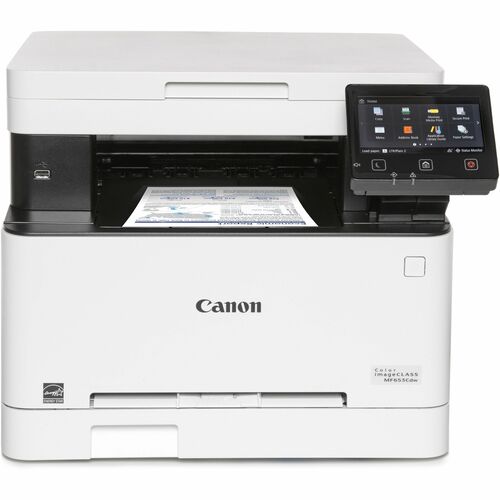 Canon imageCLASS MF653Cdw Wireless Laser Multifunction Printer - Color - White - Copier/Printer/Scanner - 22 ppm Mono/22 ppm Color Print - 1200 x 1200 dpi Print - Automatic Duplex Print - Color Flatbed Scanner - 600 x 600 dpi Optical Scan - Gigabit Ethern