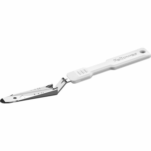 Fellowes LX815 Staple Remover - White, Silver - Antimicrobial - 1 Each