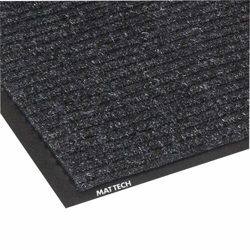 Mat Tech Floor Mat - Entrance - 60" (1524 mm) Length x 36" (914.40 mm) Width x 0.312" (7.92 mm) Thickness - Vinyl - Charcoal - 1Each
