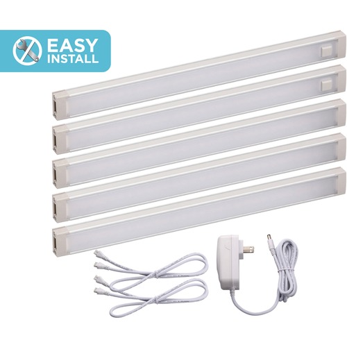 Bostitch LED Under Cabinet Lighting Kit - Gray - 1 Each