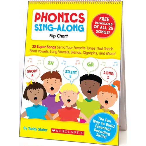 Picture of Scholastic K-2 Phonics Sing-Along Flip Chart
