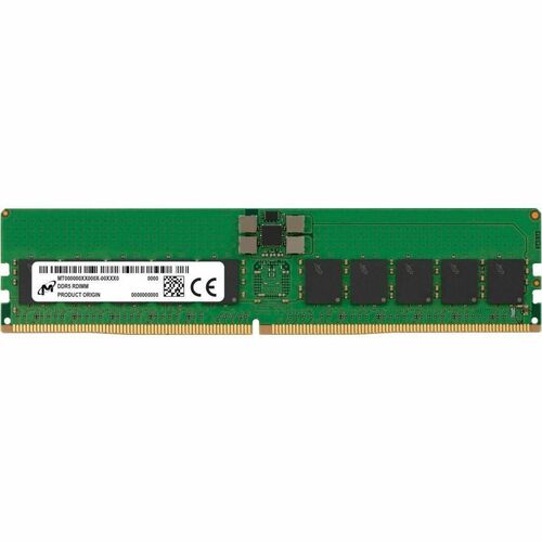 Crucial 32GB DDR5 SDRAM Memory Module - For Server, Workstation - 32 GB (1 x 32GB) - DDR5-4800/PC5-38400 DDR5 SDRAM - 4800 MHz Single-rank Memory - CL40 - 1.10 V - Registered - 288-pin - DIMM