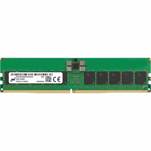 Crucial 32GB DDR5 SDRAM Memory Module - For Server, Workstation - 32 GB (1 x 32GB) - DDR5-4800/PC5-38400 DDR5 SDRAM - 4800 MHz Dual-rank Memory - CL40 - 1.10 V - ECC - Registered - 288-pin - DIMM - 3 Year Warranty