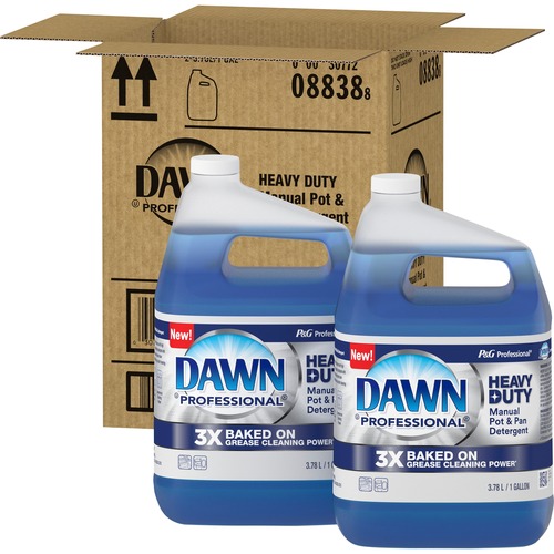 Dawn Manual Pot/Pan Detergent - 128 fl oz (4 quart) - 100 / Pallet - Heavy Duty - Blue