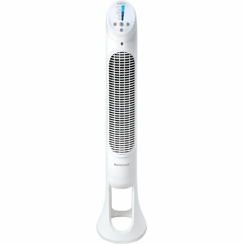 Honeywell QuietSet 5 Tower Fan - 5 Speed - Oscillating, Remote, Timer-off Function, Quiet, Sturdy, Electronic Control Panel, Touch Operation - 40" Height x 8.3" Width x 10.8" Depth - Plastic - White