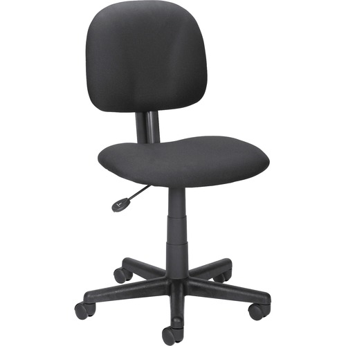 LYS Multi-task Chair - Fabric Back Material - 5-star Base - Black - 1 Each