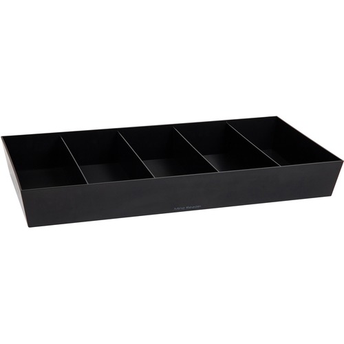Mind Reader 5-Compartment Snack Organizer - 5 Compartment(s) - Lightweight - Black - 1 Each