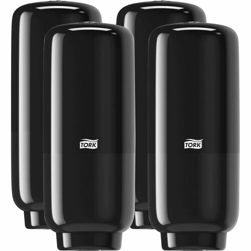 TORK Foam Skincare Auto Dispenser w/Sensor - Automatic - Hygienic, Lockable, Wall Mountable, Touch-free, Refill Indicator - Black - 4 / Carton