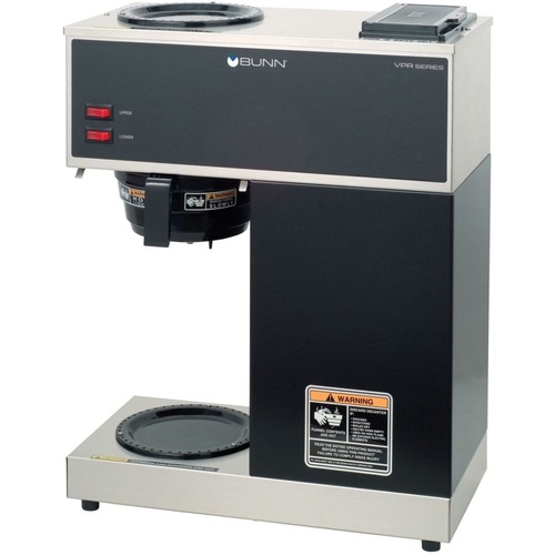 BUNN VPR Series Industrial Coffee Maker - 3 L - 12 Cup(s) - Multi-serve - Black - Plastic, Stainless Steel Body