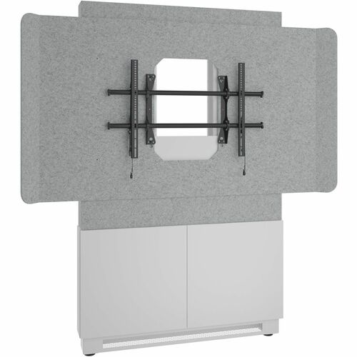 Middle Atlantic Forum Display Stand - Up to 55" Screen Support - 74.50" (1892.30 mm) Height x 48" (1219.20 mm) Width x 6" (152.40 mm) Depth - Floor, Wall Mountable - Powder Coated, Semi Gloss - Polyethylene Terephthalate (PET), High Pressure Laminate (HPL
